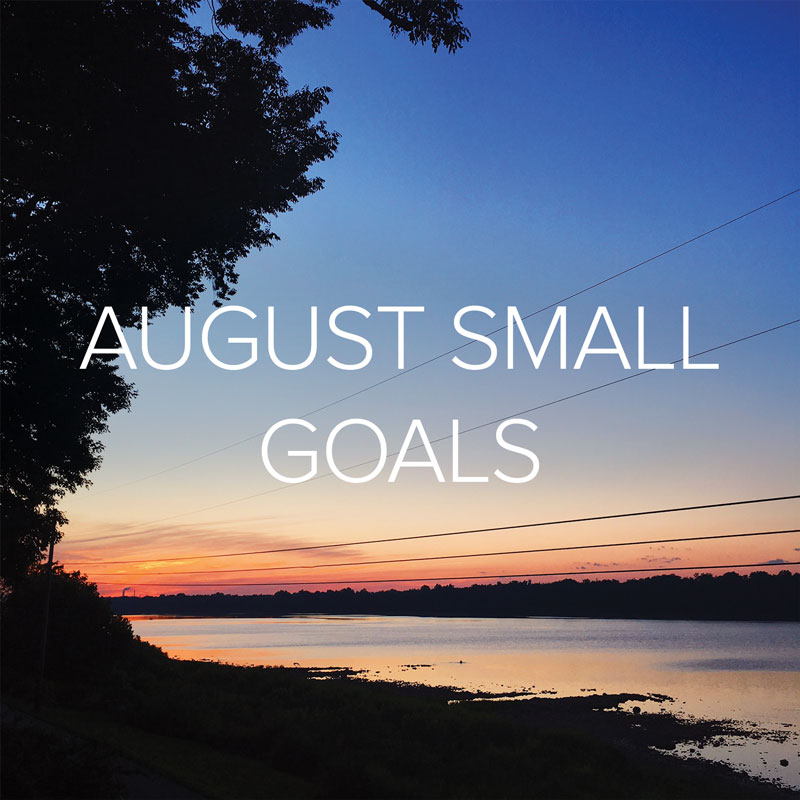 August Small Goals